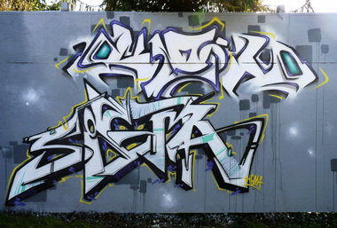 Graffiti Wall - Photo by kuerbiskerne37 - keon, sigma, dizoe (2015)
