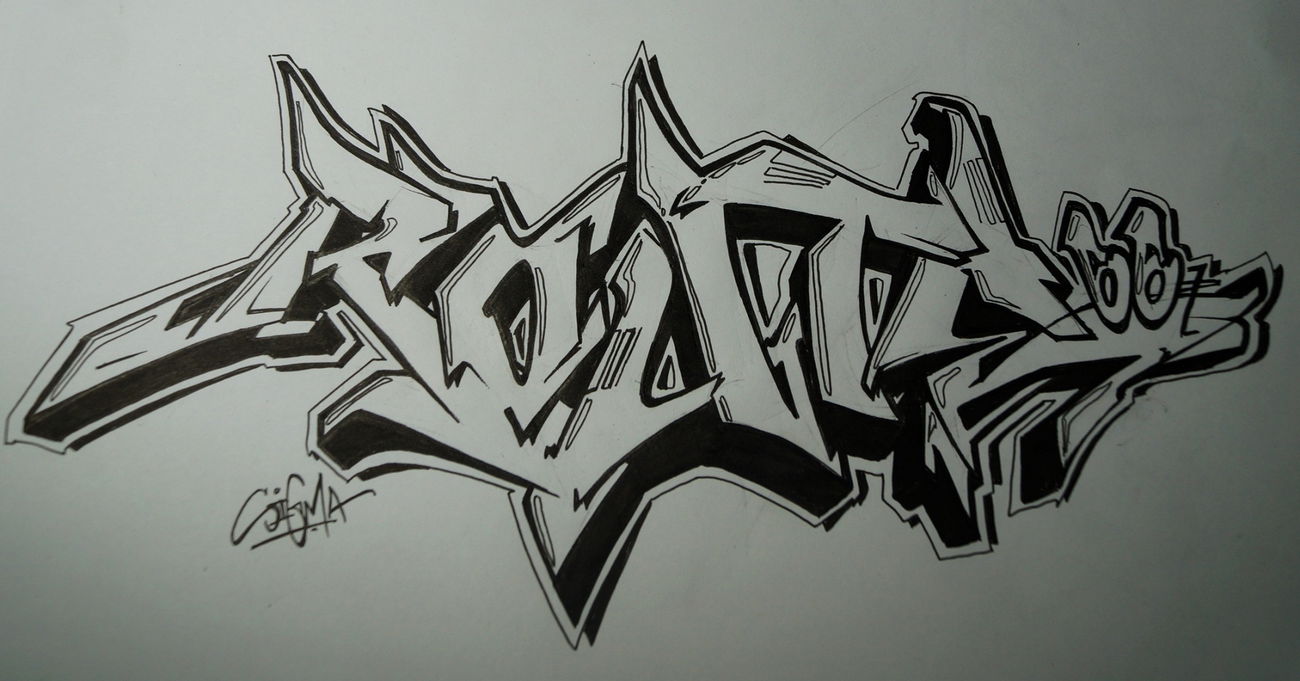 Graffiti Sketch - Photo by kuerbiskerne37 (2015)