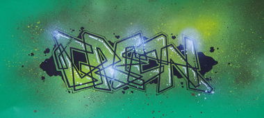 Graffiti Sketch - Photo by kulturbanause - green, battle, sketch