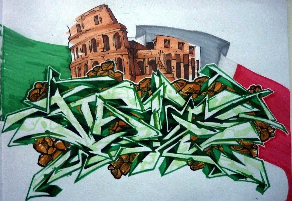 Graffiti Sketch - Photo by kuturoner