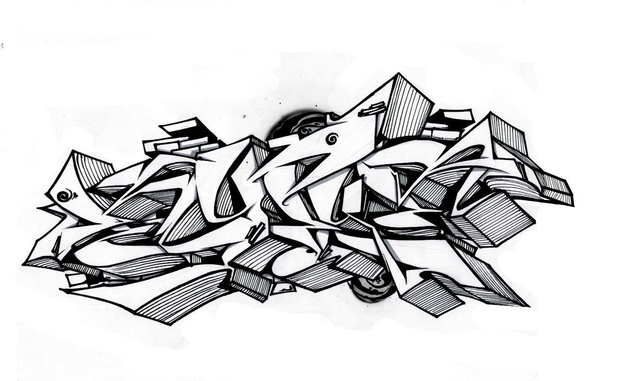 Graffiti Sketch - Photo by kuturoner - sketch, graffiti