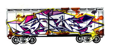 Graffiti Sketch in Kazan - Photo by kuturoner - sketch, graffiti, fr8