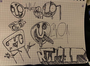 Graffiti Sketch in Albufeira - Photo by kwiatXwhoyou (2026)