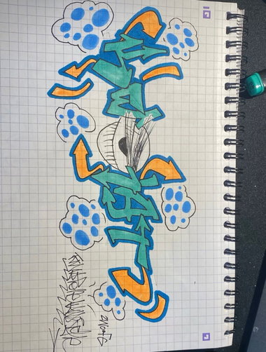 Graffiti Sketch - Photo by kwiatXwhoyou