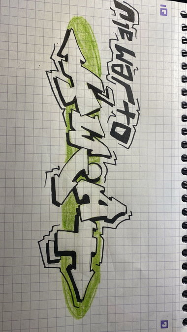 Graffiti Sketch - Photo by kwiatXwhoyou