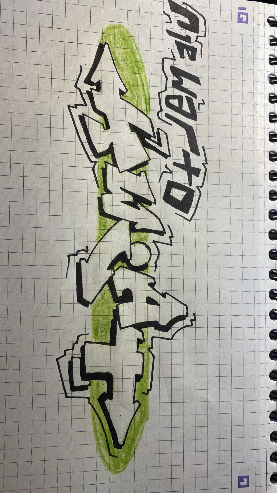 Graffiti Sketch - Photo by kwiatXwhoyou