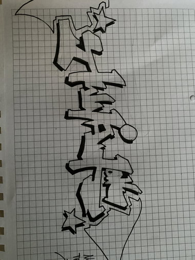 Graffiti Sketch in świeradów-zdrój - Photo by kwiatXwhoyou