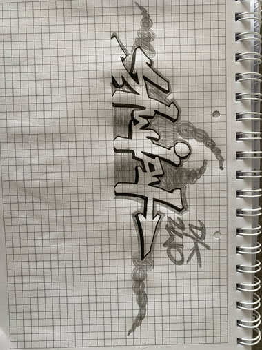 Graffiti Sketch in świeradów-zdrój - Photo by kwiatXwhoyou