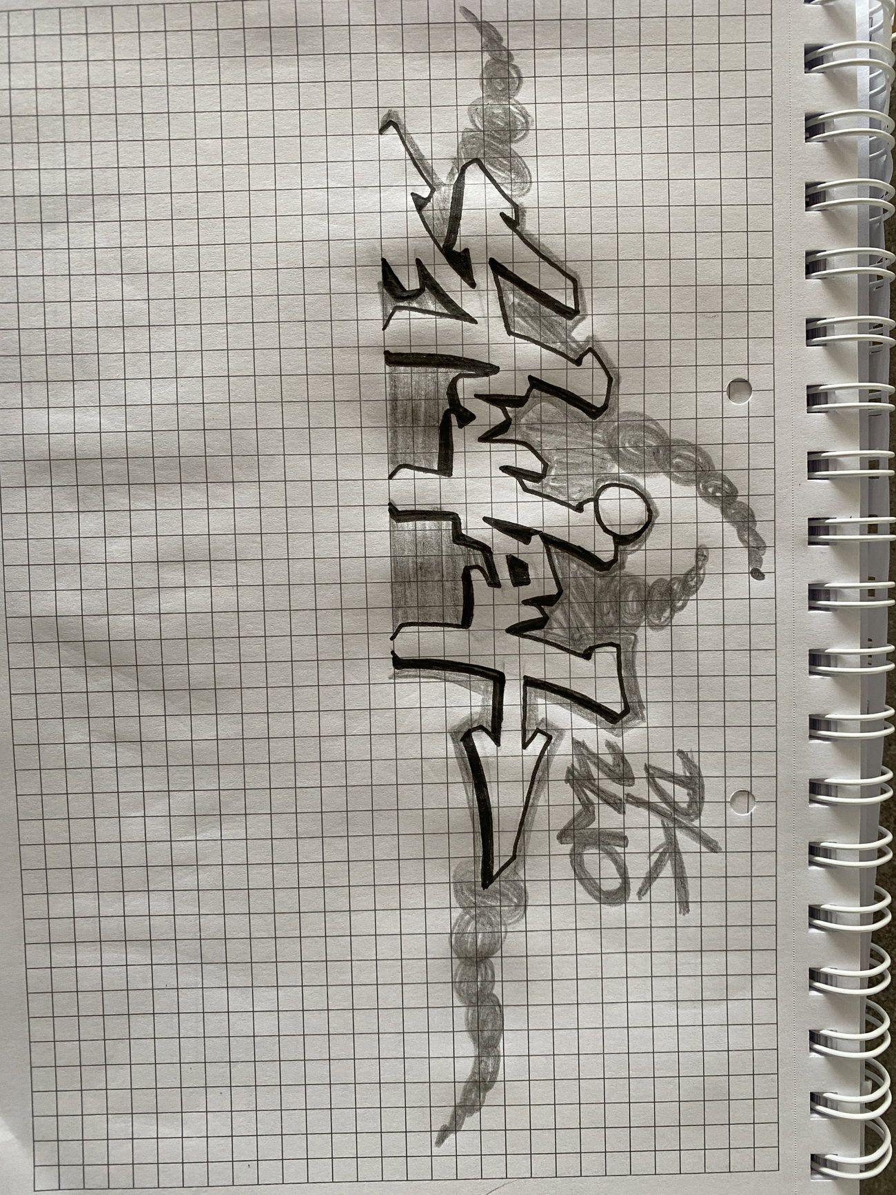 Graffiti Sketch in świeradów-zdrój - Photo by kwiatXwhoyou