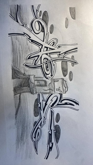 Graffiti Sketch - Photo by kwiatXwhoyou
