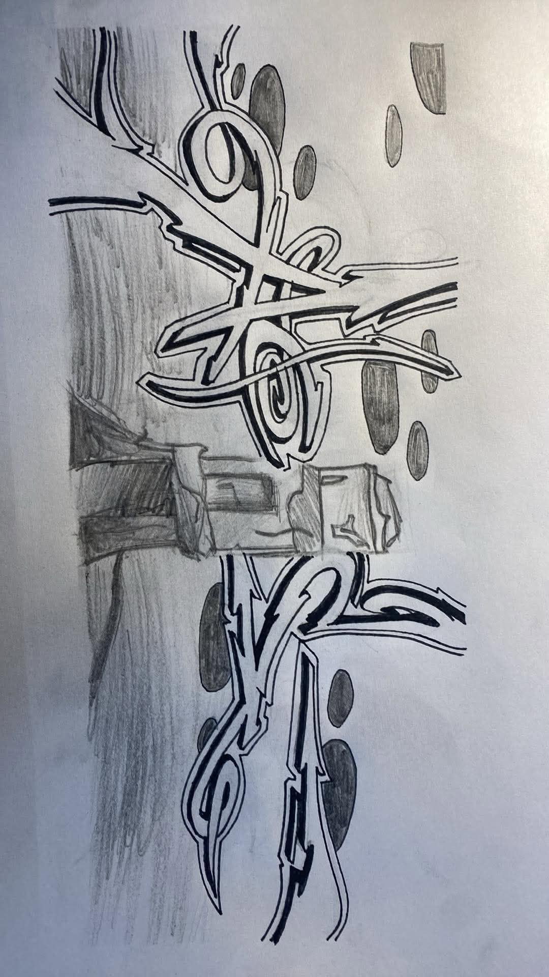 Graffiti Sketch - Photo by kwiatXwhoyou