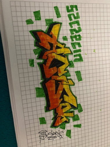 Graffiti Sketch - Photo by kwiatXwhoyou