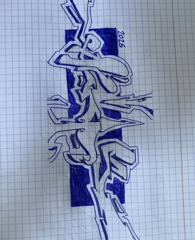 Graffiti Sketch - Photo by kwiatXwhoyou