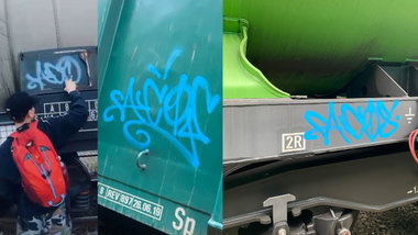 Graffiti Train - Photo by kwiatXwhoyou