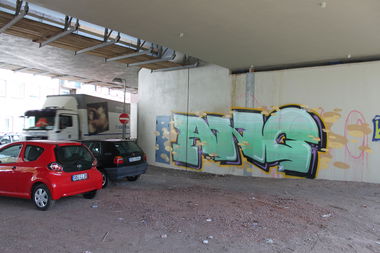 Graffiti Bombing - Photo by lausbub - ANC, SAARLAND (1999)