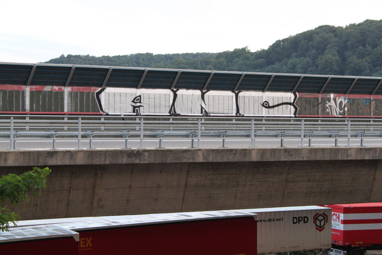Graffiti Bombing - Photo by lausbub - ANC, SSARLAND (1999)