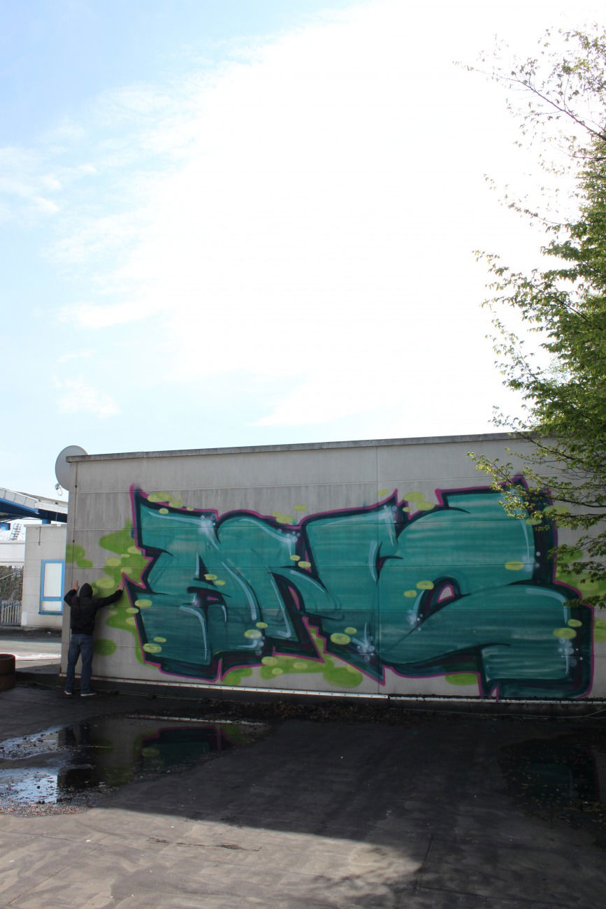 Graffiti Bombing - Photo by lausbub - ANC, SAARLAND (1999)