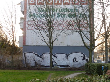 Graffiti Bombing - Photo by lausbub - ANC, SAARLAND (1999)