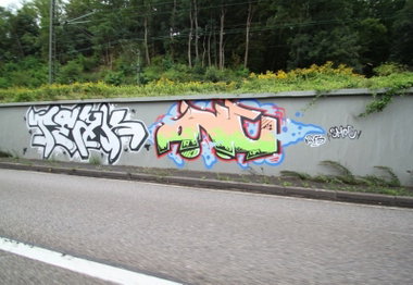 Graffiti Wall - Photo by lausbub - ANC, SAARALND (1999)