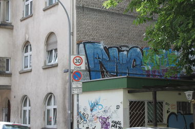 Graffiti Bombing - Photo by lausbub - ANC, SAARLAND (1999)