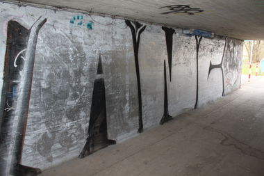 Graffiti Bombing - Photo by lausbub - ANC, SAARLAND (1999)