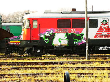 Graffiti Train - Photo by lecim