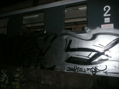 Graffiti Train - Photo by lecim (2009)