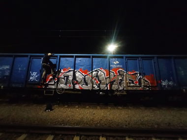 Graffiti Train in Potok wielki - Photo by lecim (2026)