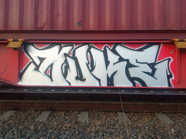 Graffiti Train in łazy - Photo by lecim (2026)