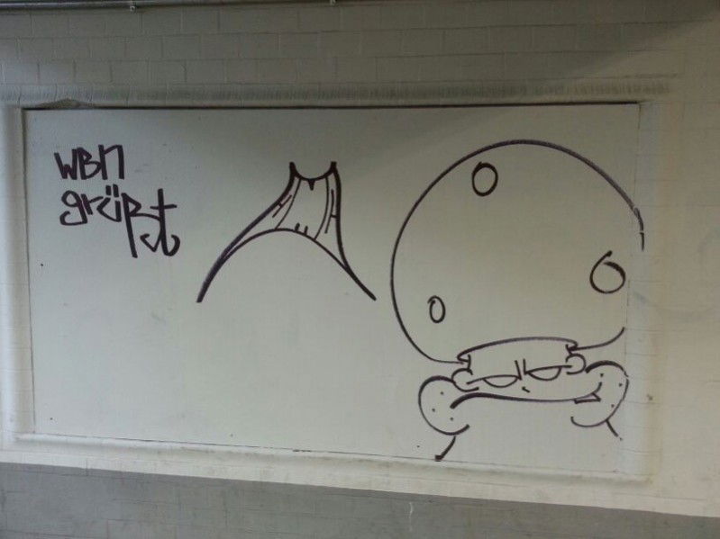 Graffiti Bombing in Frankfurt - Photo by leminsc8 - freak, mc, cmc (2012)