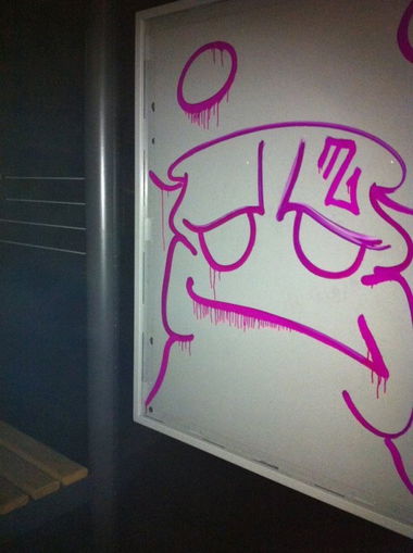 Graffiti Bombing in Wiesbaden - Photo by leminsc8 - mc, cmc, crew (2012)