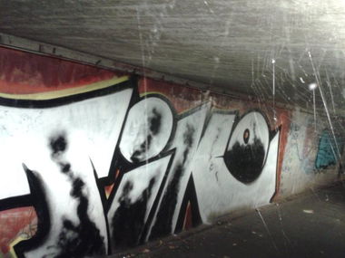 Graffiti Bombing in Wiesbaden - Photo by leminsc8 - unknowen, tiko, biebrich (2013)