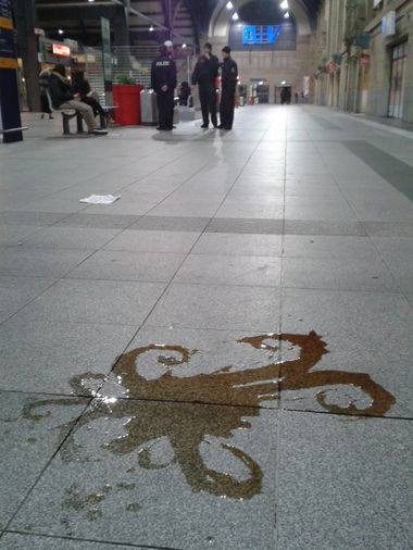 Graffiti Street Art in Wiesbaden - Photo by leminsc8 - physicalhalluc, police, polizei (2014)