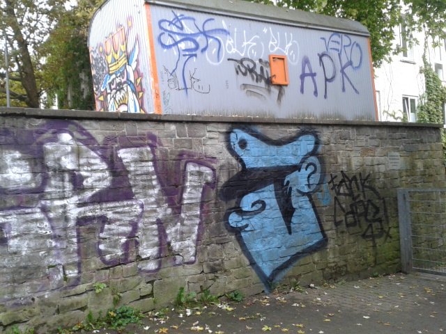 Graffiti Bombing in Wiesbaden - Photo by leminsc8 - wir, ovei (2014)