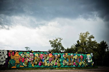 Graffiti Wall - Photo by linseneintopf - Pumpin, Iron, Jbcb