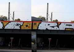 Graffiti Train - Photo by linseneintopf - nora, teck9, kgz