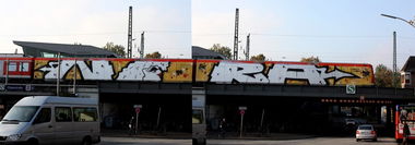 Graffiti Train - Photo by linseneintopf - nora, teck9, kgz