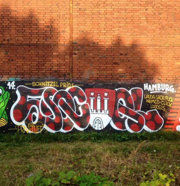 Graffiti Wall in Hamburg - Photo by linseneintopf - Socool, Hamburg, Schnitzel (2014)
