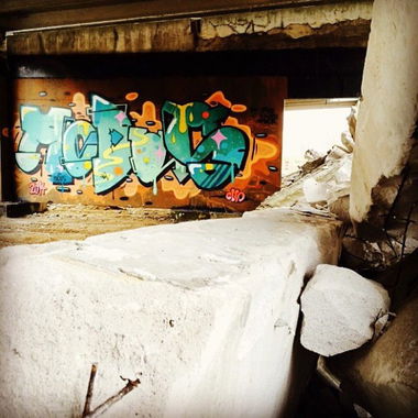 Graffiti Wall - Photo by linseneintopf - modus, jbcb, dwk (2014)