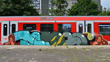Graffiti Train - Photo by linseneintopf - moses, taps, topsprayer