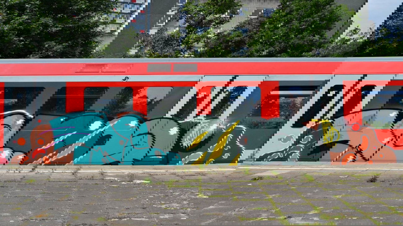 Graffiti Train - Photo by linseneintopf - moses, taps, topsprayer