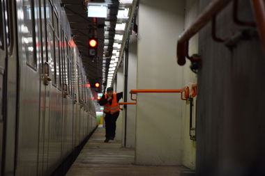 Graffiti Wall in VIENNA - Photo by loeschdich - security, vienna, trains (2016)