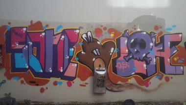 Graffiti Wall in Athens Iraklio - Photo by loke - loke, sone (2013)