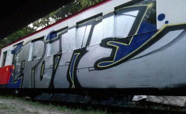 Graffiti Wall - Photo by lovetrains