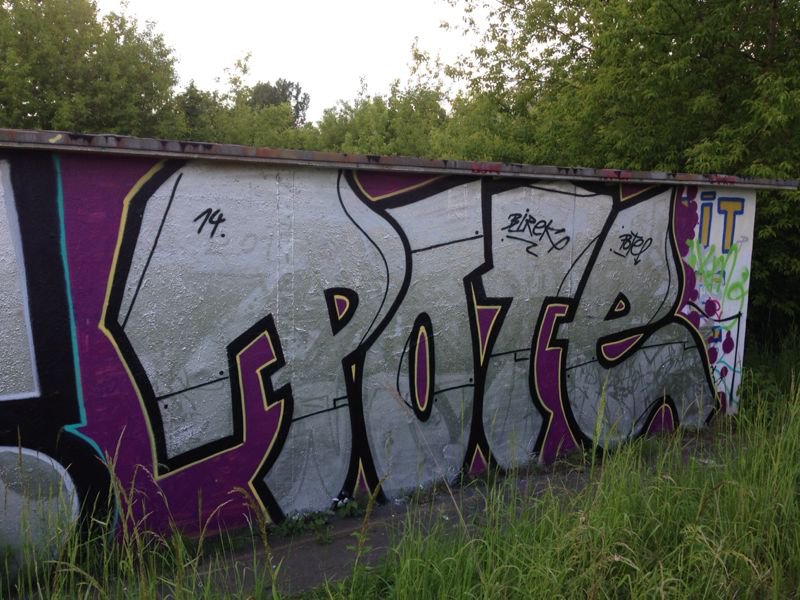 Graffiti Wall - Photo by lovetrains - pote, birek (2014)