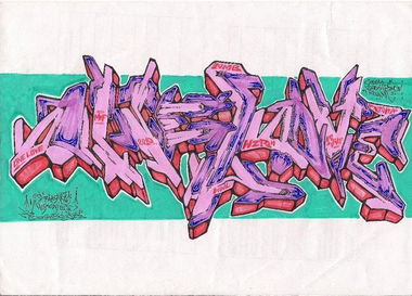 Graffiti Sketch in Polska - Photo by lower