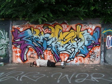 Graffiti Wall in Polska - Photo by lower