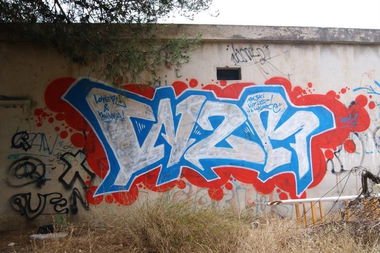 Graffiti Bombing in Spain (territorial waters) - Photo by lower