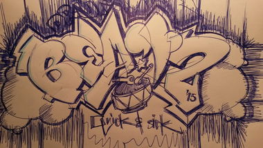 Graffiti Sketch - Photo by lubahn - beatz (2015)