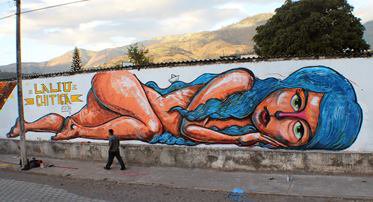 Graffiti Wall in Ecuador - Photo by luigicalzone (2013)